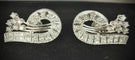 Boucles d’oreilles graphiques en or blanc 18 carats et diamants 2 ct 58 Facettes Boucles 6