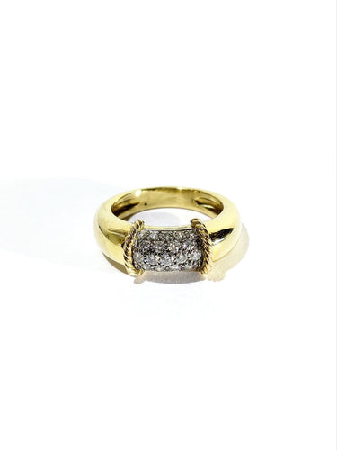57 Bague en or jaune et diamants 58 Facettes 1808192