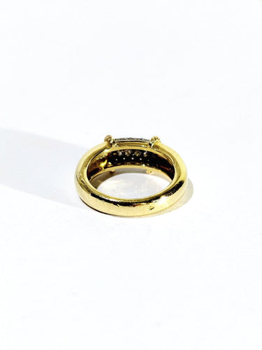 57 Bague en or jaune et diamants 58 Facettes 1808192