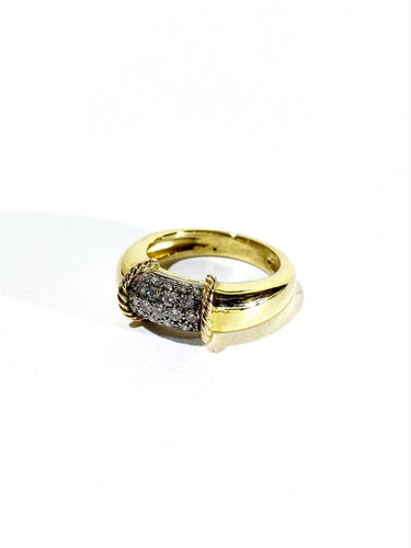 57 Bague en or jaune et diamants 58 Facettes 1808192