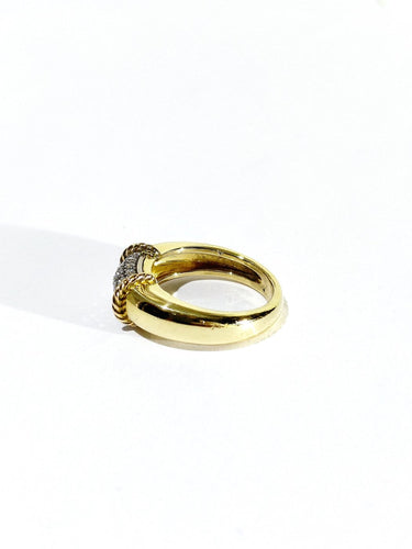 57 Bague en or jaune et diamants 58 Facettes 1808192