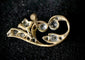 Boucles d’oreilles anciennes en or jaune, platine et diamants 58 Facettes Boucles 9
