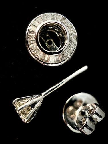 Boucles d’oreilles transformables en or blanc et diamants 58 Facettes Boucles 11