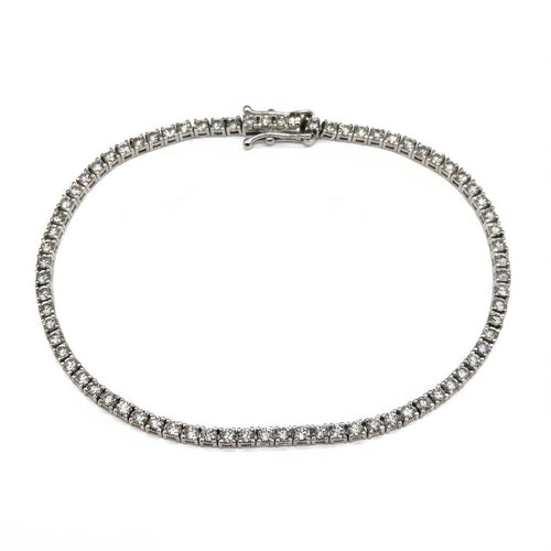 Rivière diamants en or blanc 18K 58 Facettes 260047