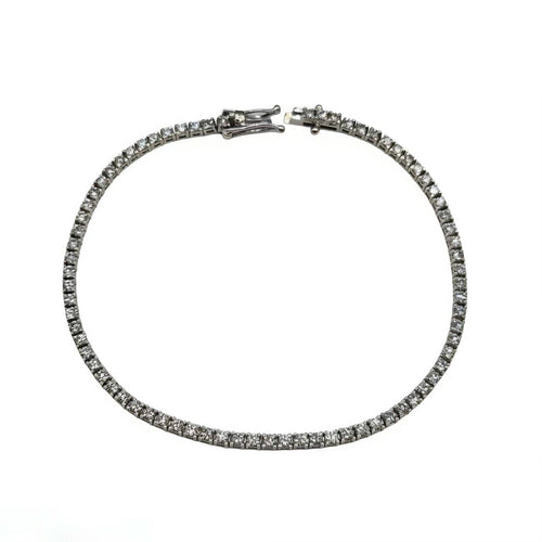 Rivière diamants en or blanc 18K 58 Facettes 260047