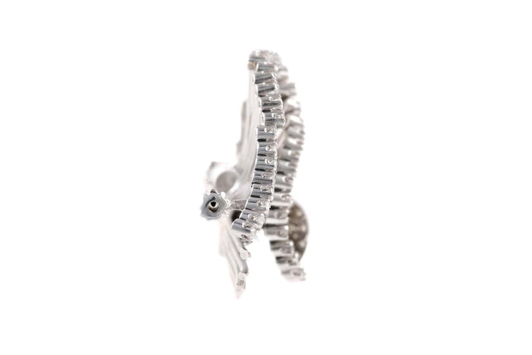 Années 50 - Broche en or blanc et diamants 58 Facettes 23899