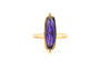 53 Bague contemporaine en or jaune 18 carats et améthyste 58 Facettes B892