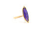 53 Bague contemporaine en or jaune 18 carats et améthyste 58 Facettes B892