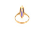 53 Bague contemporaine en or jaune 18 carats et améthyste 58 Facettes B892