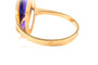 53 Bague contemporaine en or jaune 18 carats et améthyste 58 Facettes B892