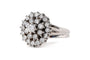 51 Bague années 70 en or blanc et diamants 58 Facettes 23896