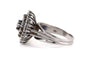 51 Bague années 70 en or blanc et diamants 58 Facettes 23896