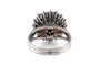 51 Bague années 70 en or blanc et diamants 58 Facettes 23896