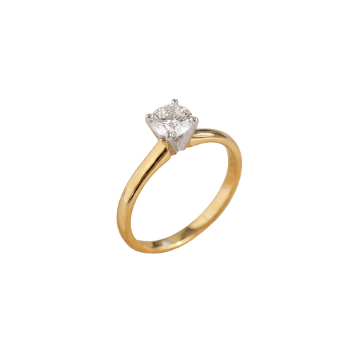 54 Solitaire - Bague en or jaune 585 et diamant 58 Facettes HJ062628