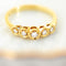 53 Bague cinq diamants en or jaune 750 58 Facettes HJ062631