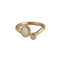 60 Toi-et-Moi - Bague en or jaune 585, opale et diamant 58 Facettes HJ062636