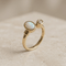 60 Toi-et-Moi - Bague en or jaune 585, opale et diamant 58 Facettes HJ062636