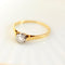 52.5 Bague solitaire diamant en or jaune 750 et or blanc 58 Facettes HJ062624