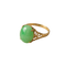 57 Bague en or jaune 750 et chrysoprase 58 Facettes HJ062633