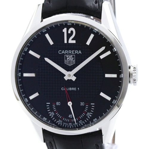 Tag Heuer Carrera Calibre 01 - Montre en acier et alligator 58 Facettes g35nq6i7dm