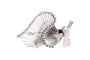 Broche Années 50 - Broche en or blanc 18 carats et diamants 8/8 58 Facettes 23899