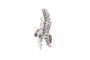 Broche Années 50 - Broche en or blanc 18 carats et diamants 8/8 58 Facettes 23899