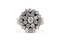 Bague 51 Bague années 70 en or blanc et diamants 58 Facettes 23896