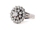 Bague 51 Bague années 70 en or blanc et diamants 58 Facettes 23896