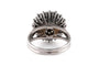 Bague 51 Bague années 70 en or blanc et diamants 58 Facettes 23896