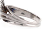 Bague 51 Bague années 70 en or blanc et diamants 58 Facettes 23896