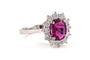 50 Bague contemporaine en or blanc, rubis et diamants 58 Facettes 23885