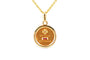 Pendentif Pendentif années 50 en or jaune, rubis et diamant 58 Facettes B896