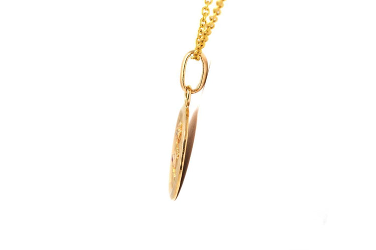 Pendentif années 50 en or jaune, rubis et diamant 58 Facettes B896
