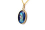 Années 50 - Pendentif en or jaune 18 carats et émail 58 Facettes 23905