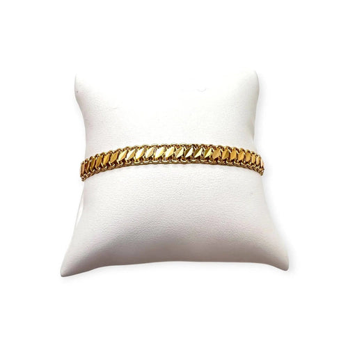 Bracelet maille fantaisie en or jaune 58 Facettes 330099359