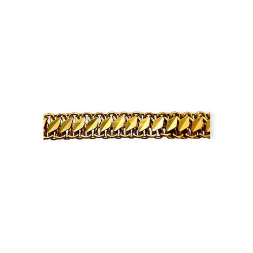 Bracelet maille fantaisie en or jaune 58 Facettes 330099359
