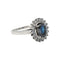 53.5 Bague Pompadour Argent Saphir, Diamant 58 Facettes 5348118CN