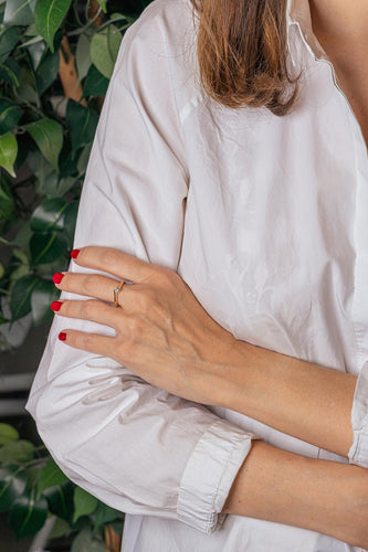 52 Bague solitaire en or jaune et diamant 58 Facettes 5713910CN