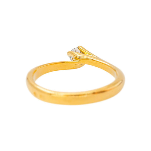 52 Bague solitaire en or jaune et diamant 58 Facettes 5713910CN