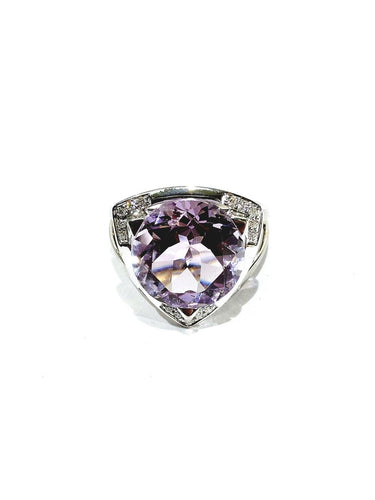 52.5 Mauboussin Mes Couleurs à Toi - Bague en or blanc, améthyste et diamants 58 Facettes 1808778