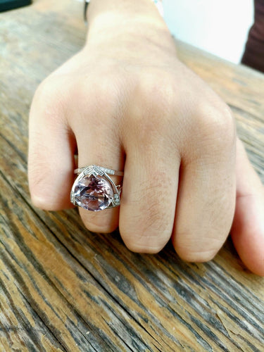 52.5 Mauboussin Mes Couleurs à Toi - Bague en or blanc, améthyste et diamants 58 Facettes 1808778