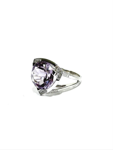 52.5 Mauboussin Mes Couleurs à Toi - Bague en or blanc, améthyste et diamants 58 Facettes 1808778