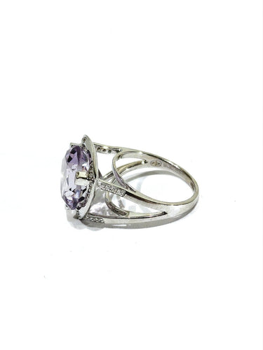 52.5 Mauboussin Mes Couleurs à Toi - Bague en or blanc, améthyste et diamants 58 Facettes 1808778