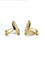 Louis d’or - Boutons de manchette en or 18 et 22 carats 58 Facettes 1808781