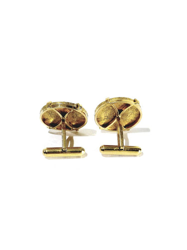 Louis d’or - Boutons de manchette en or 18 et 22 carats 58 Facettes 1808781