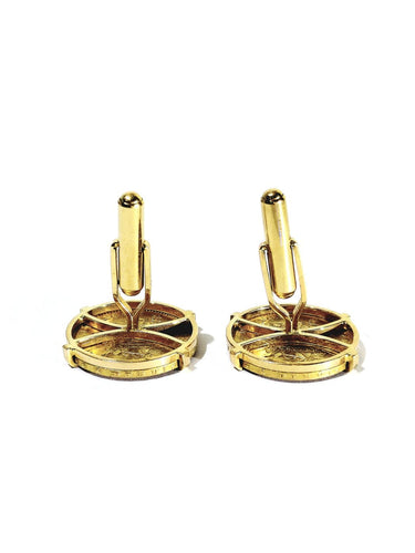 Louis d’or - Boutons de manchette en or 18 et 22 carats 58 Facettes 1808781