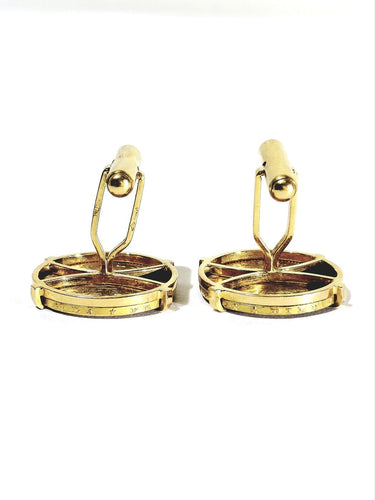 Louis d’or - Boutons de manchette en or 18 et 22 carats 58 Facettes 1808781