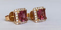 Fred Moes - Boucles d'oreilles en or rose, tourmalines et diamants 58 Facettes earrings