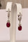 ALGT - Boucles d'oreilles en or blanc avec rubis et diamants 58 Facettes earrings