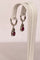 ALGT - Boucles d'oreilles en or blanc avec rubis et diamants 58 Facettes earrings